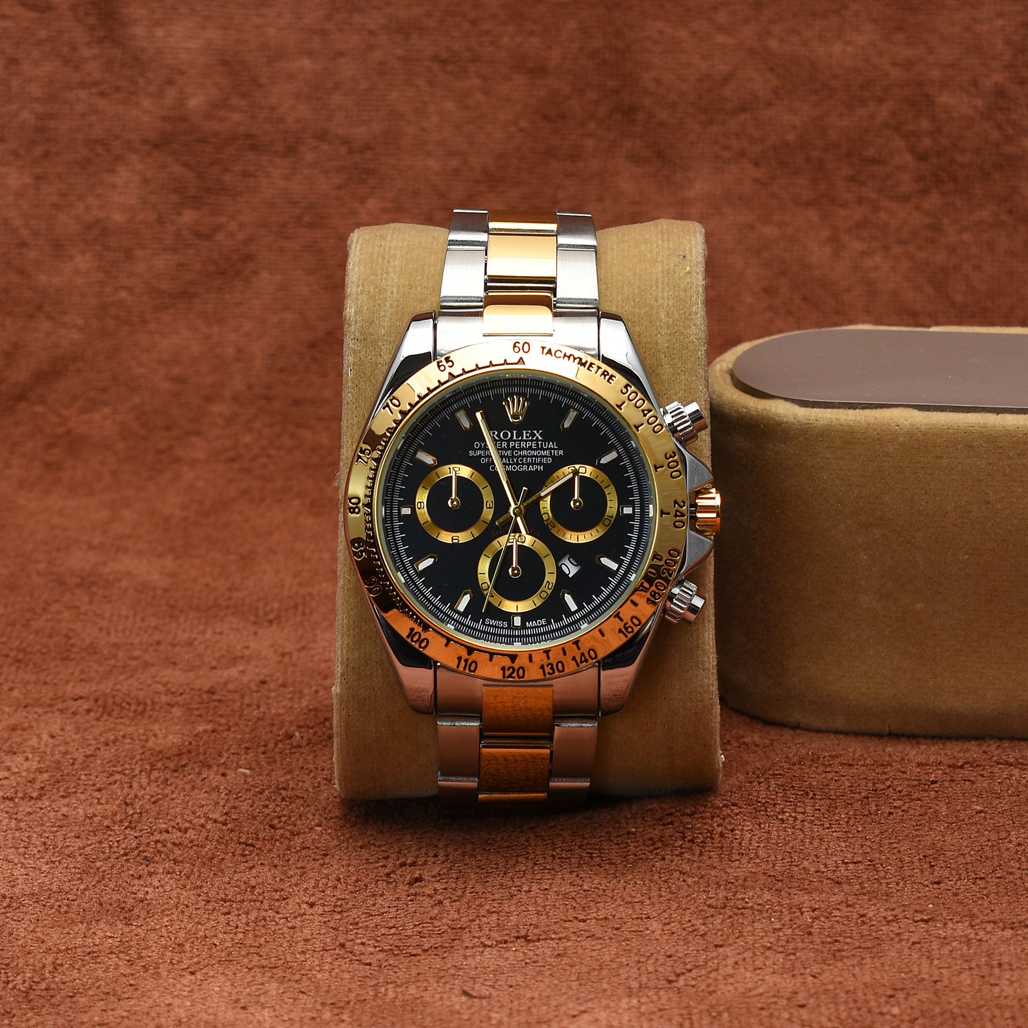 Brevick Rolex Black & Golden