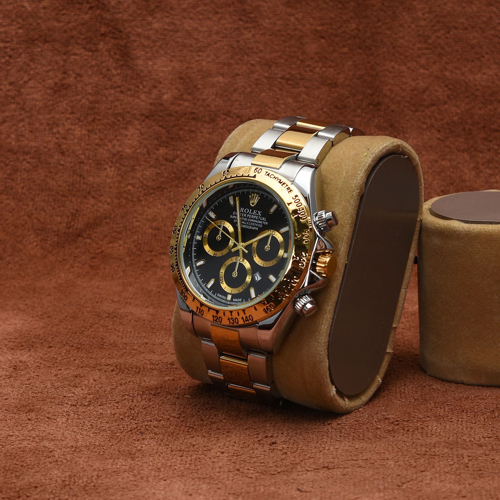 Brevick Rolex Black & Golden
