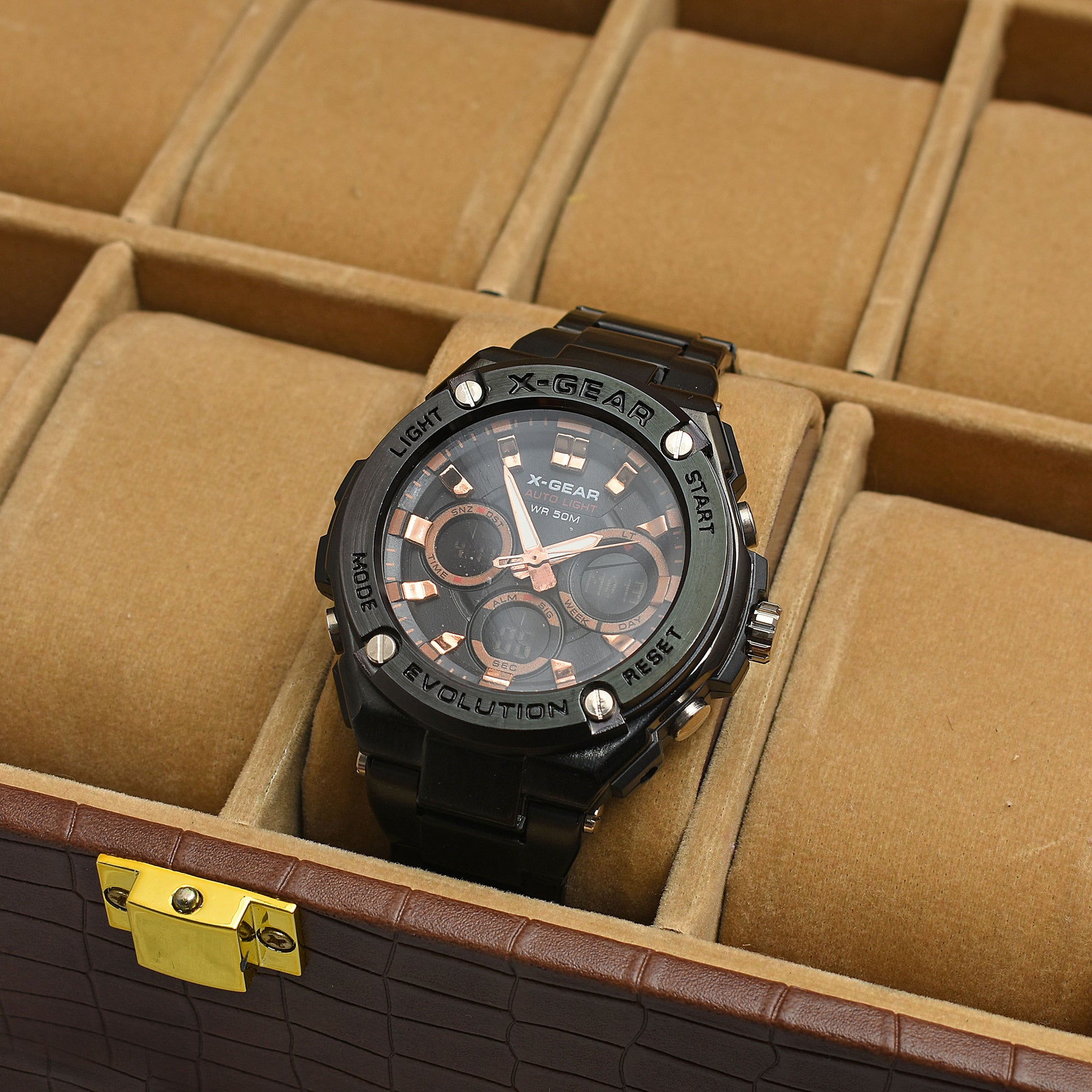 X Gear Dual Display Watch Black