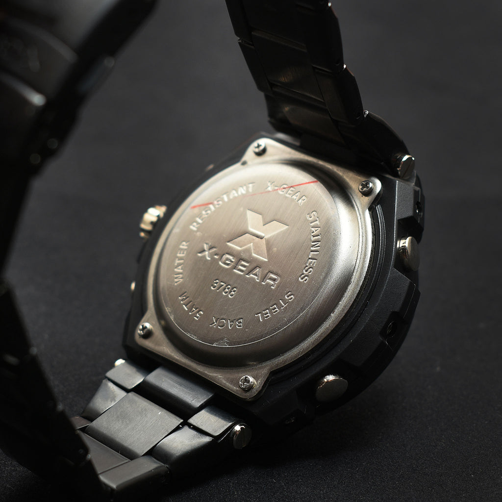 X Gear Dual Display Watch Black
