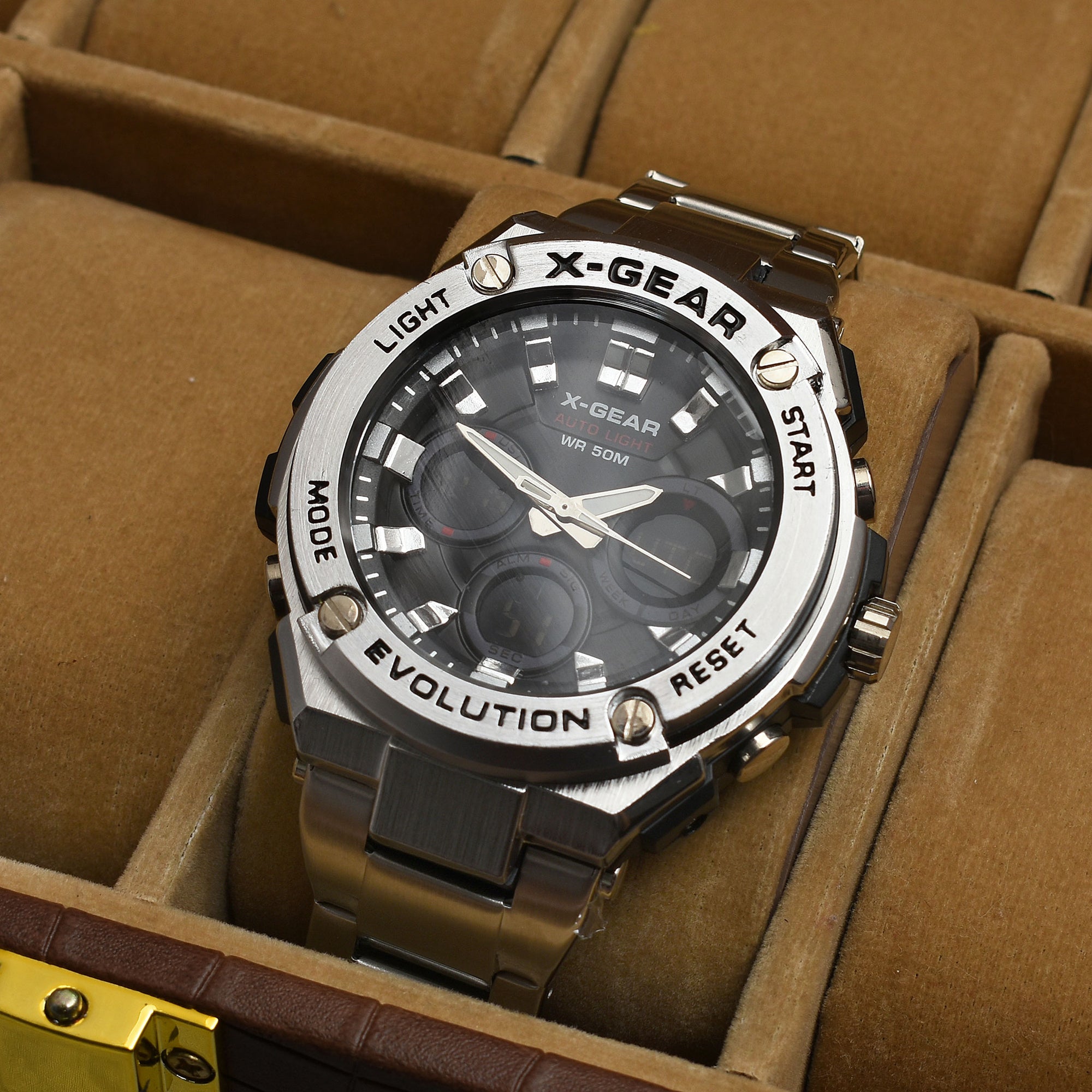 X Gear Dual Display Watch Silver