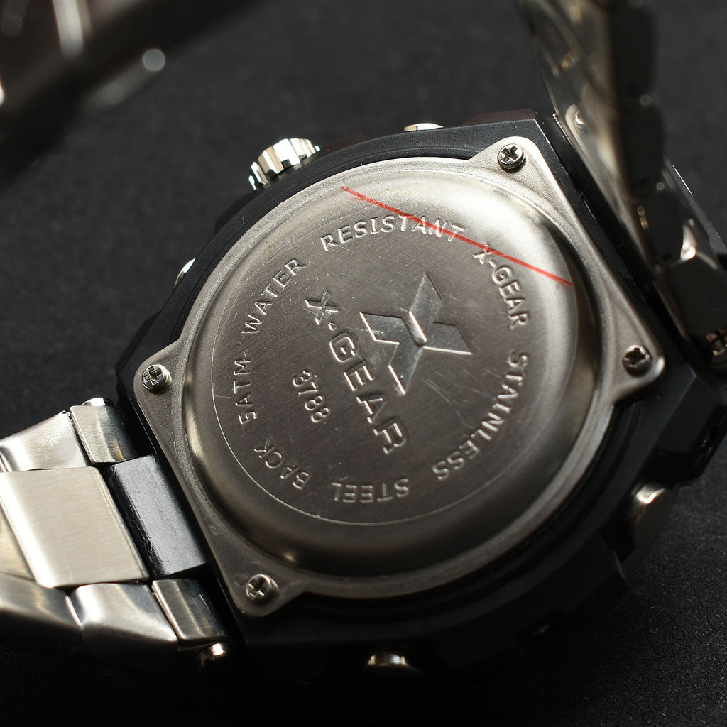 X Gear Dual Display Watch Silver