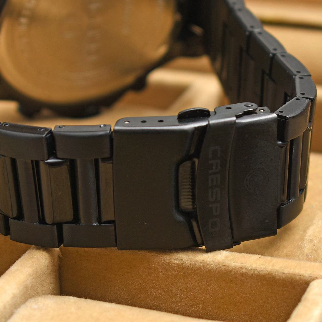 CRESPO MATE BLACK CHRONOGRAPH WATCH