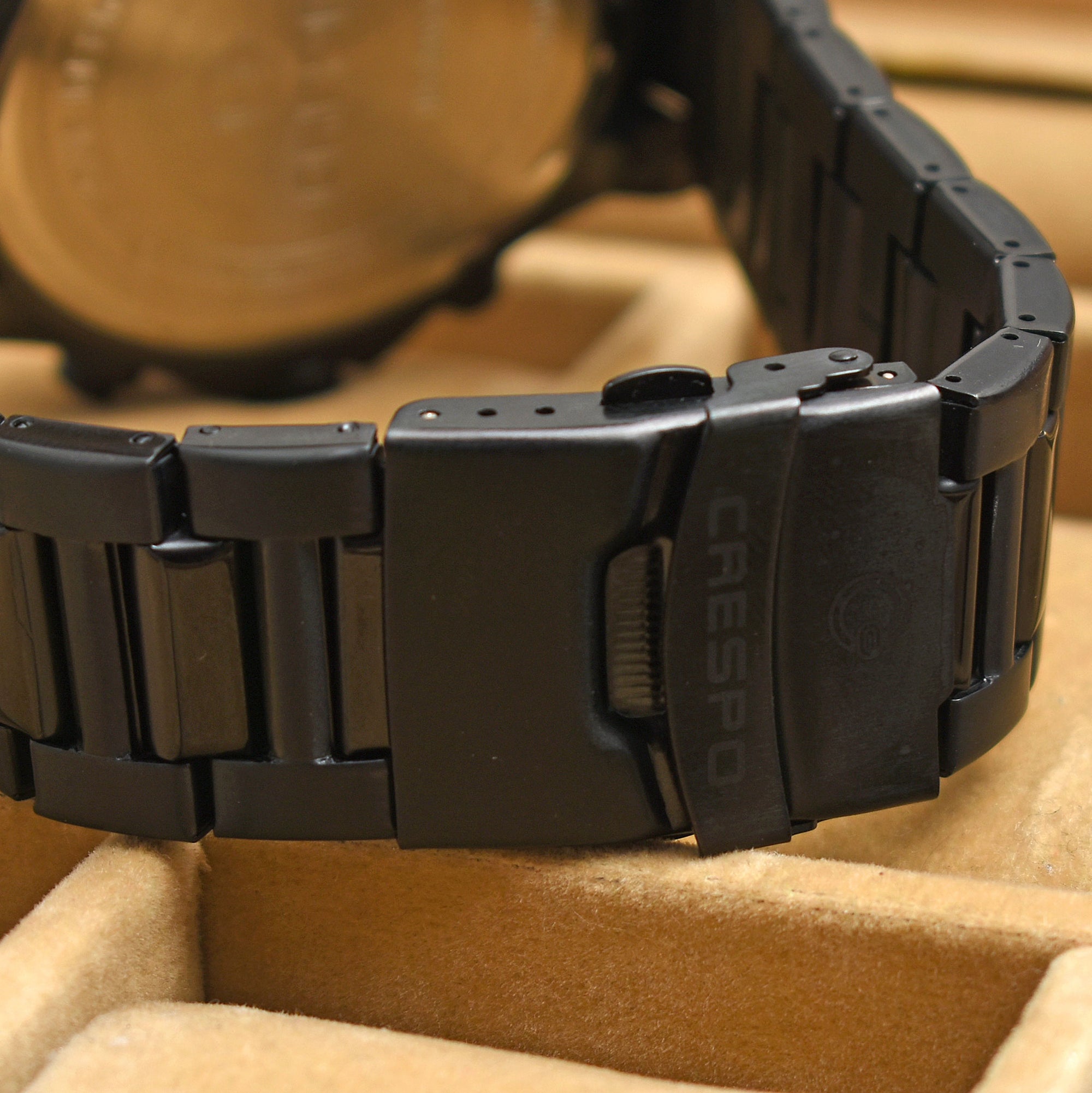 CRESPO MATE BLACK CHRONOGRAPH WATCH